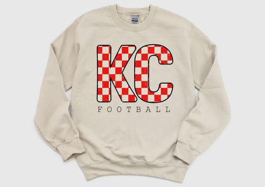 Red Checkered KC Sweatshirt