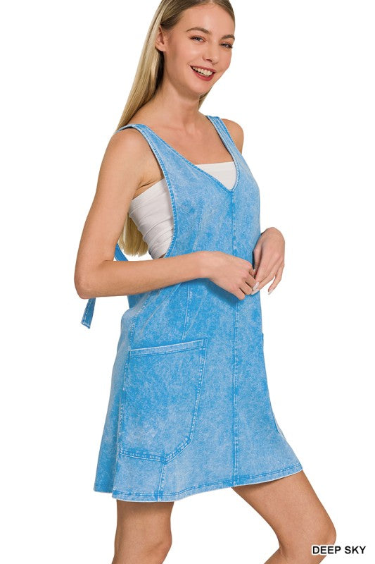 Acid Wash Overall Mini Dress – Revival Clothing & Decor