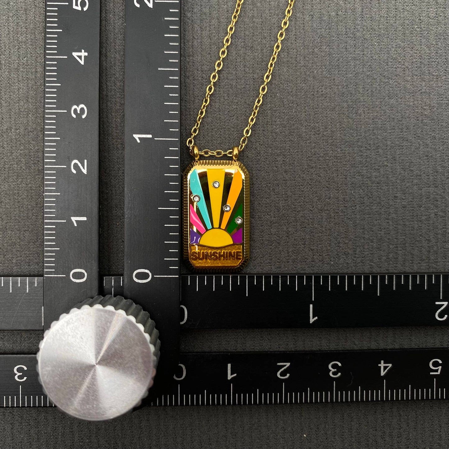 Heart Tarot Charm 18K Gold Plated Necklace