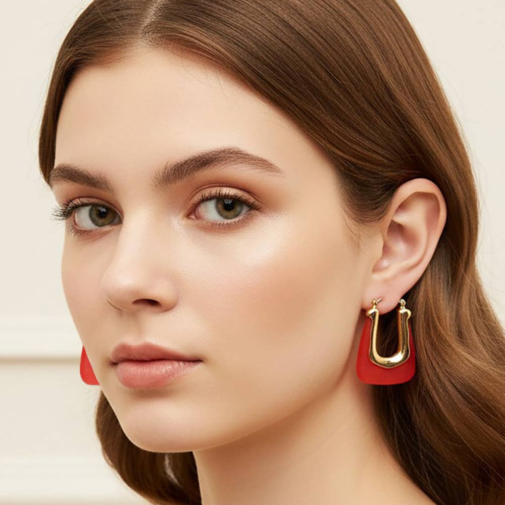 Geometric Hoop Earrings