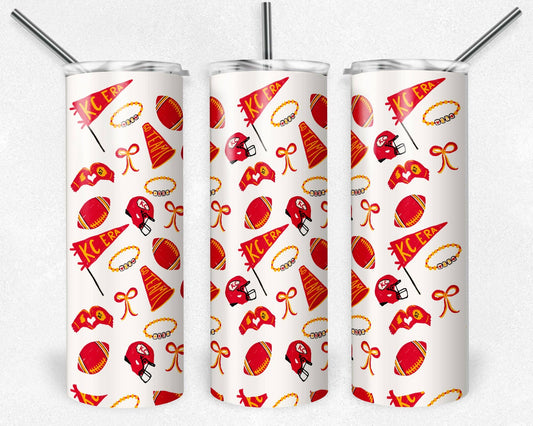 KC Era Pattern 20 oz Skinny Tumbler
