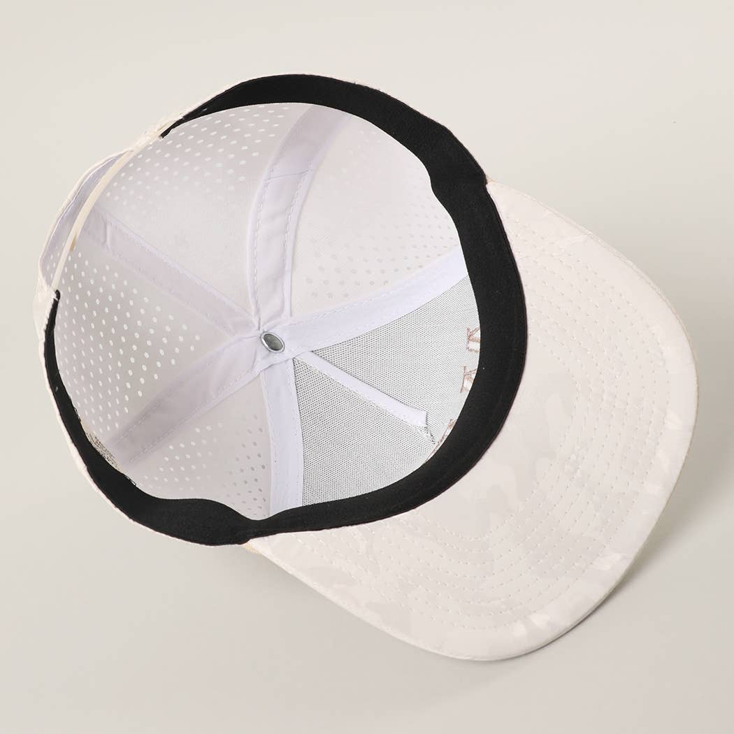 AMEN Embroidered White Camo Mesh Trucker Hat