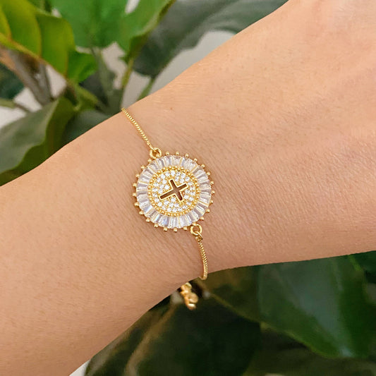 By The Cross Slide Bracelet