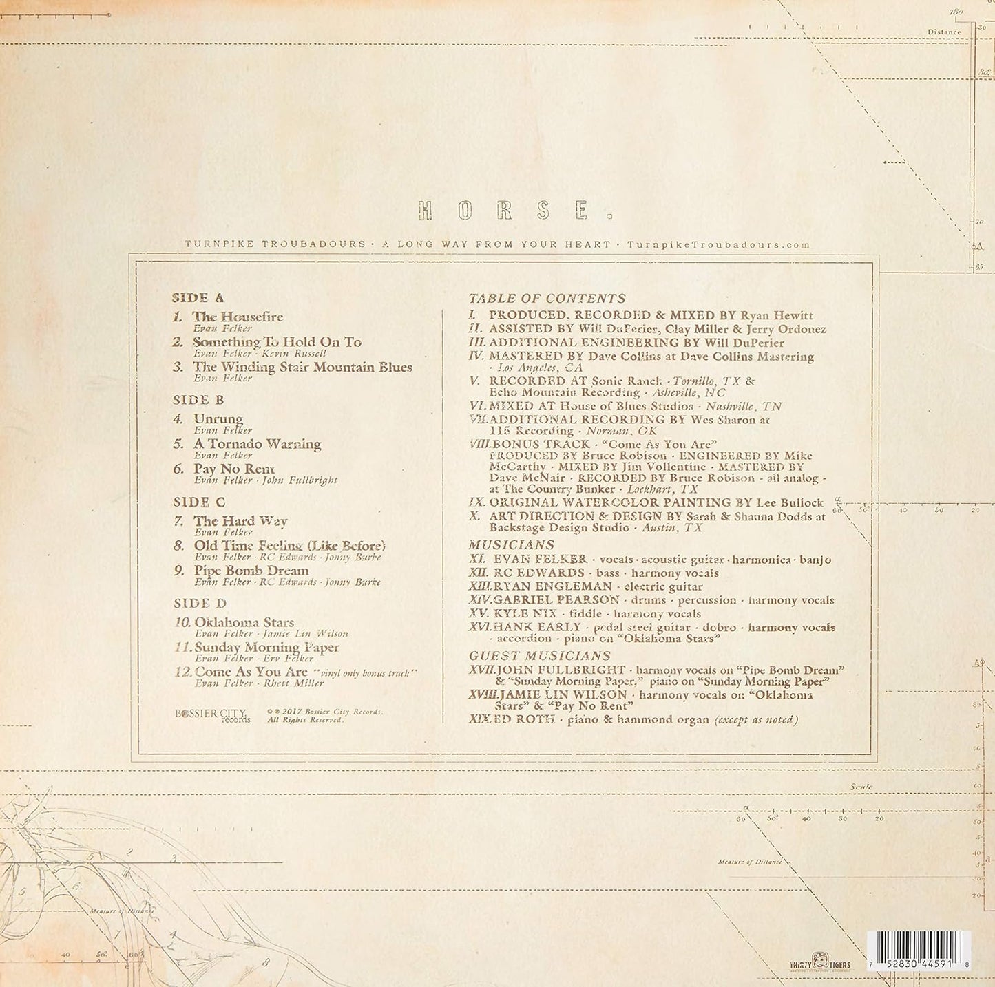 Turnpike Troubadours - A Long Way From Your Heart LP Vinyl Record