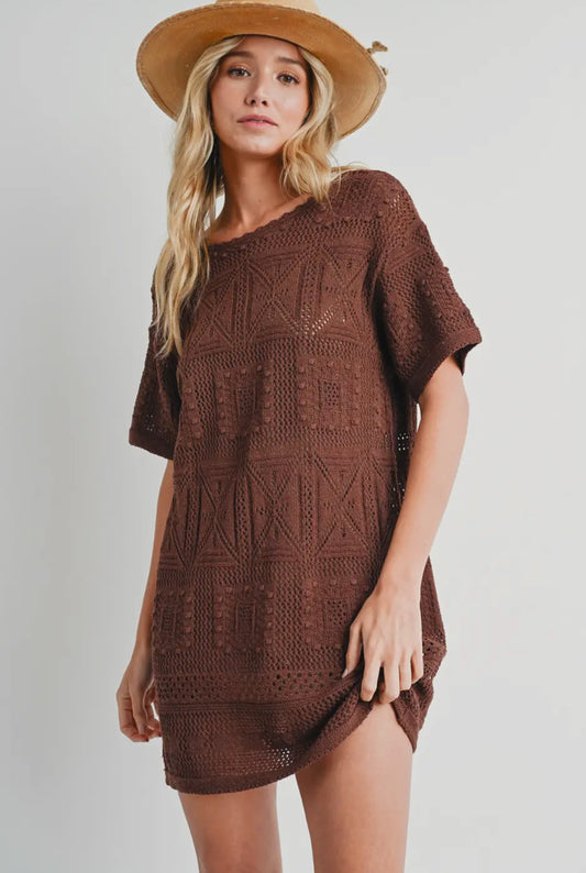 Aztec Midi Shift Dress