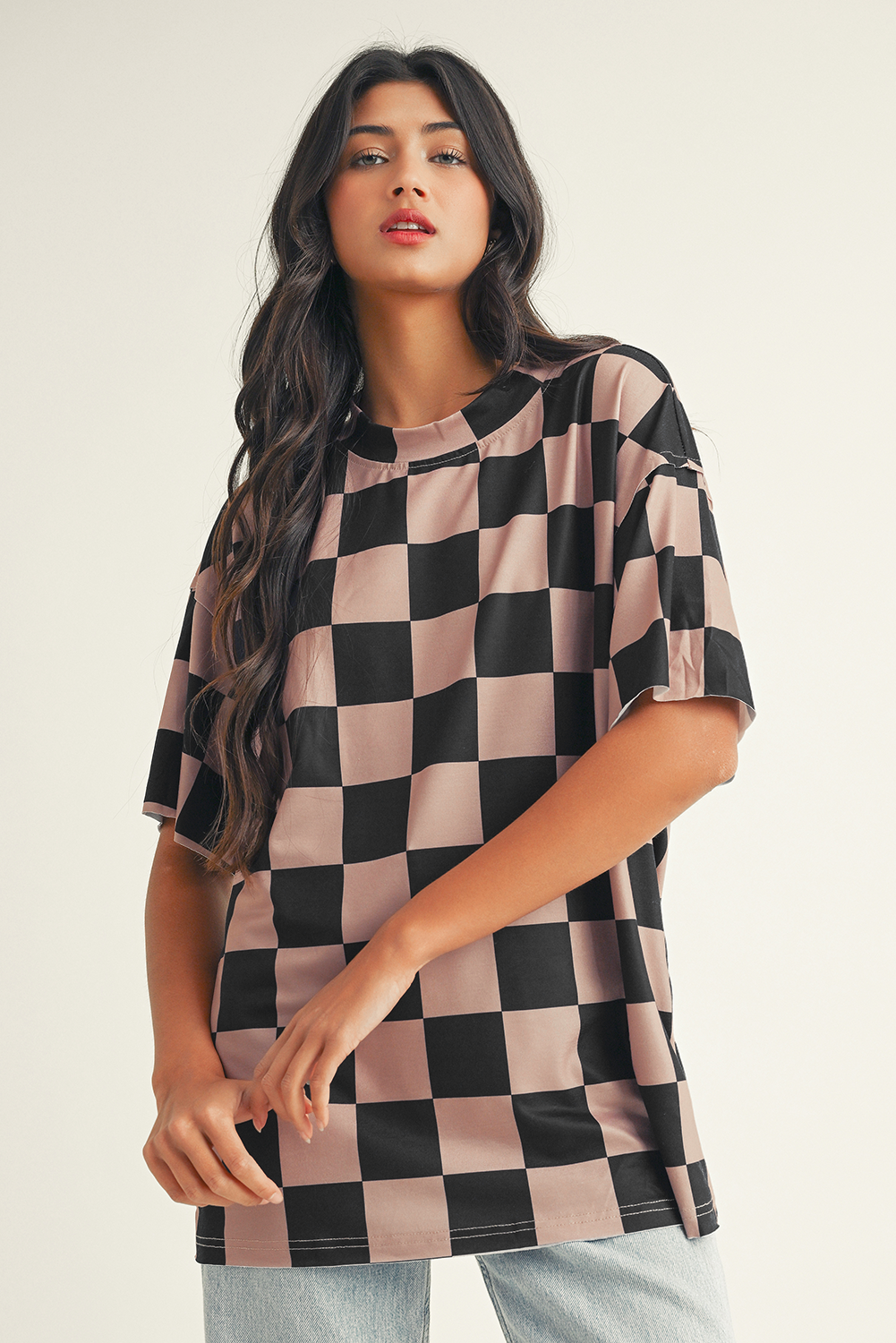 LDC Checkmate Boyfriend Casual Tee