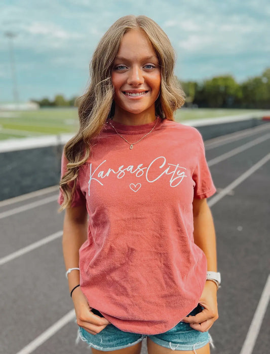 Kansas City + Heart Icon Graphic Tee