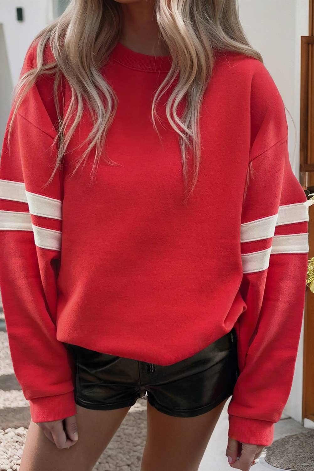 Varsity Game Day Drop Shoulder Sweatshirt