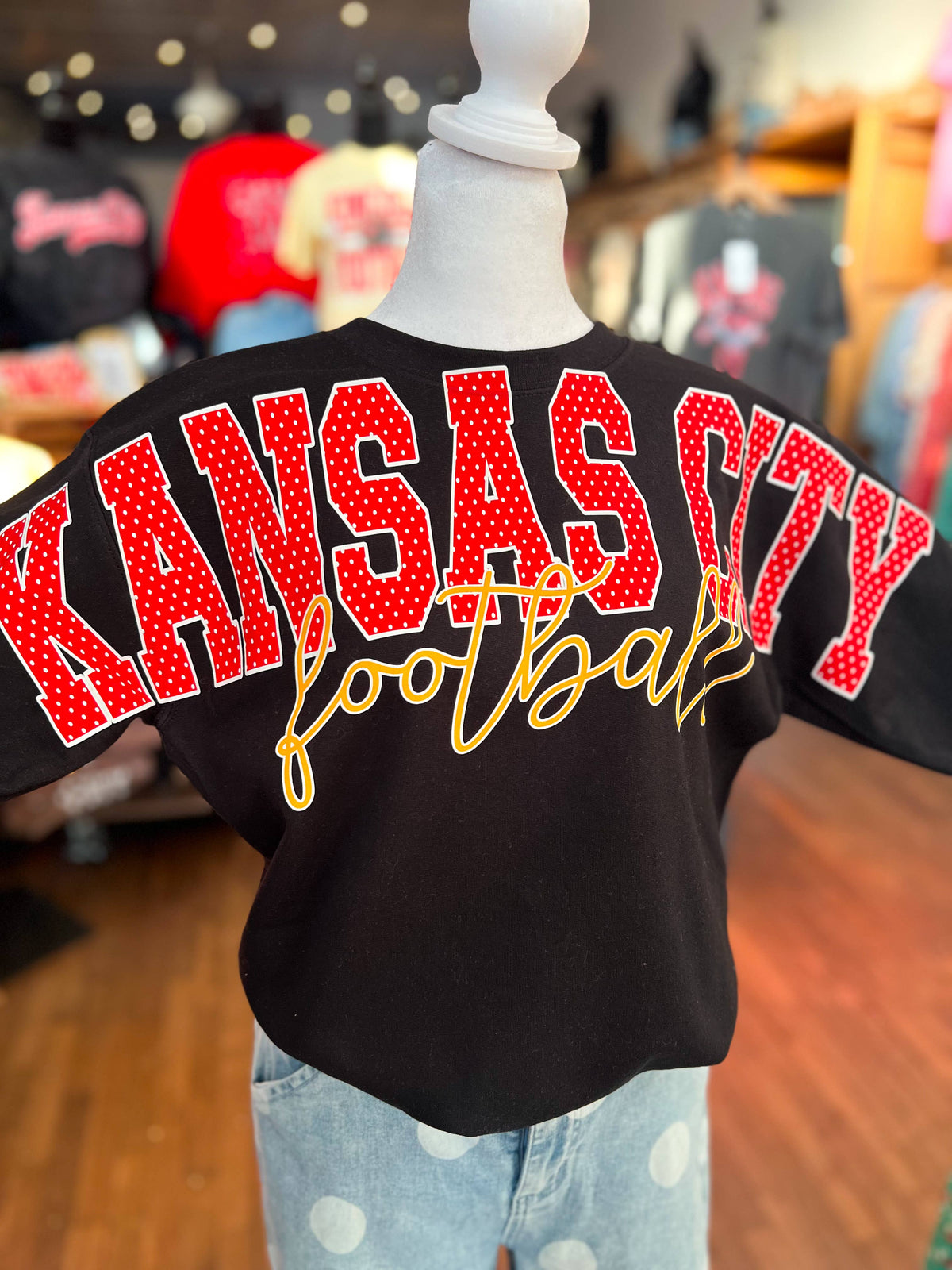 Kansas City Football Sweatshirt (Full Imprint Across Chest)