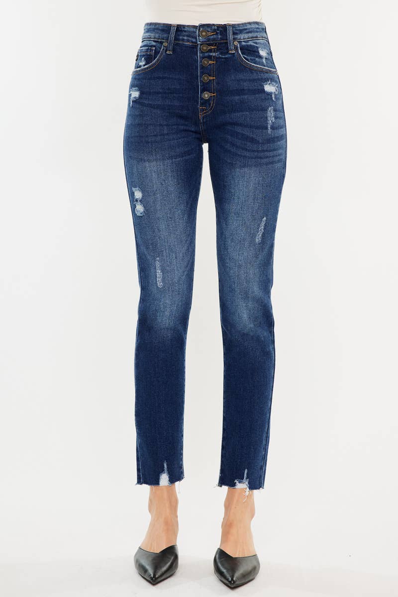 Kan Can High Rise Mid-Wash Skinny KC2502M