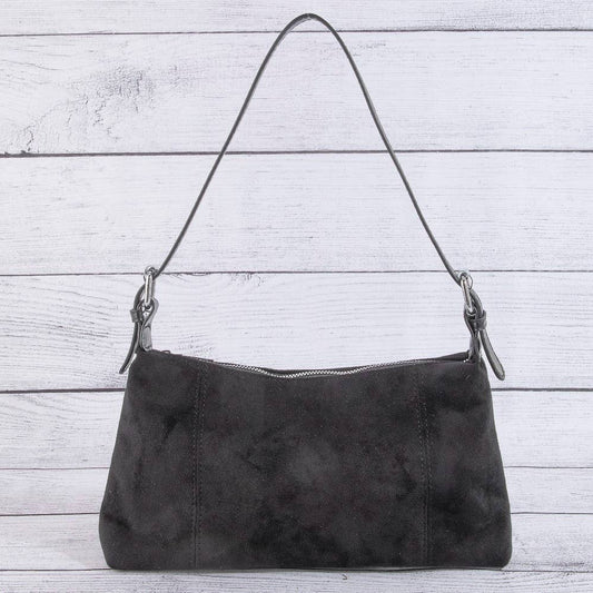 Simple Suede Rectangle Shoulder Bag