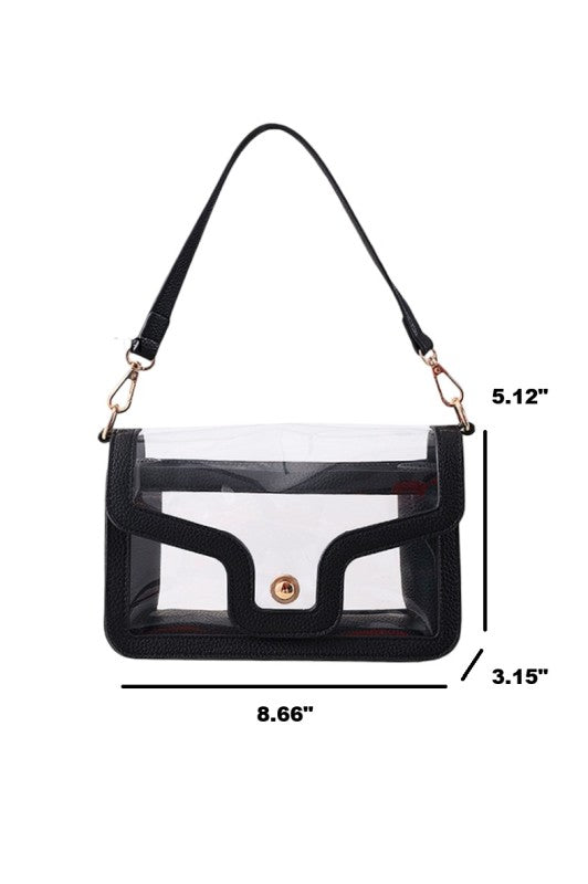 Nina Clear Stadium Handbag