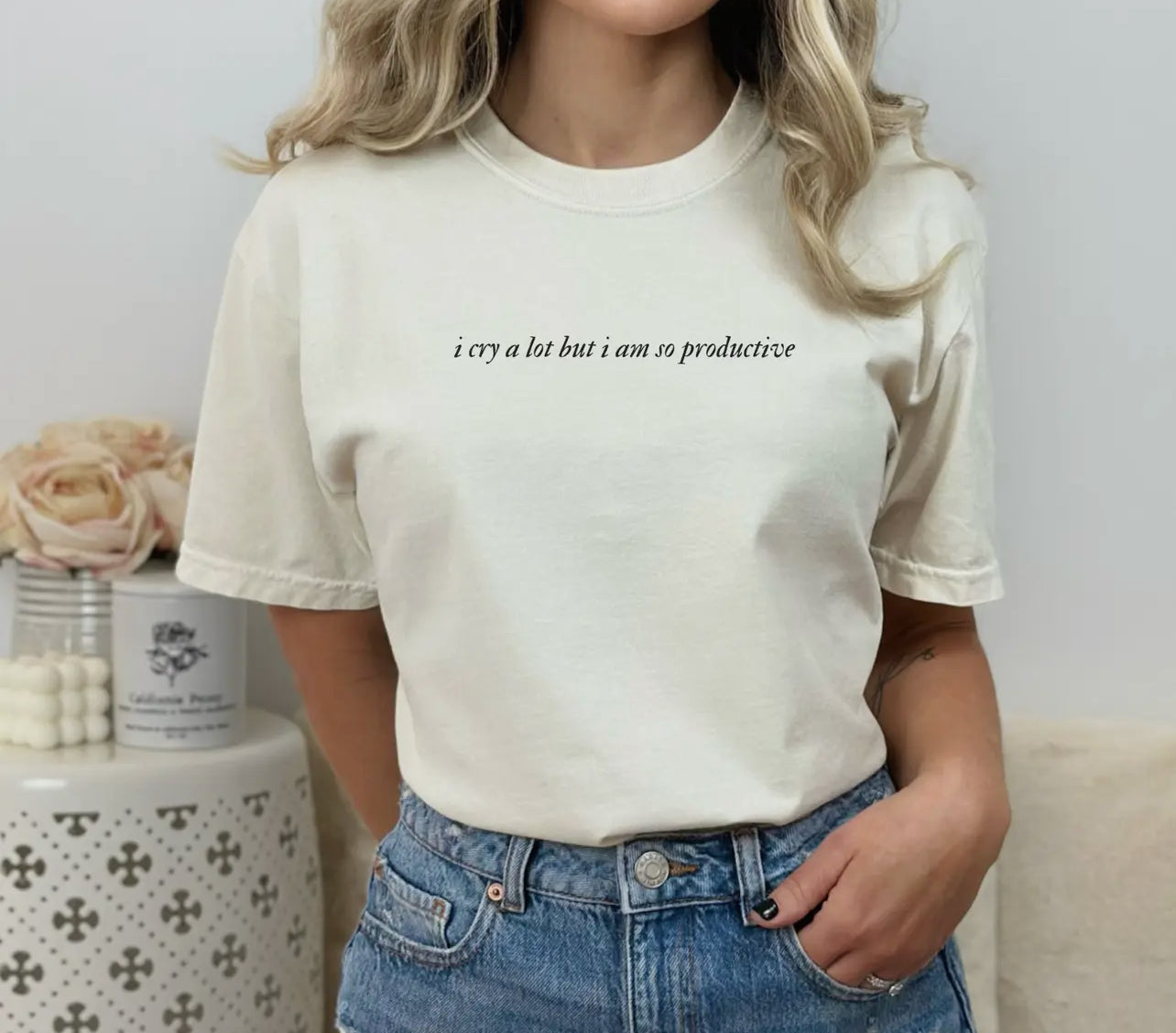 I Cry But I’m Productive Tee