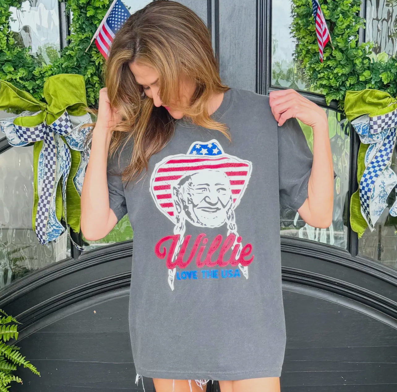 Willie Loves the USA Tee