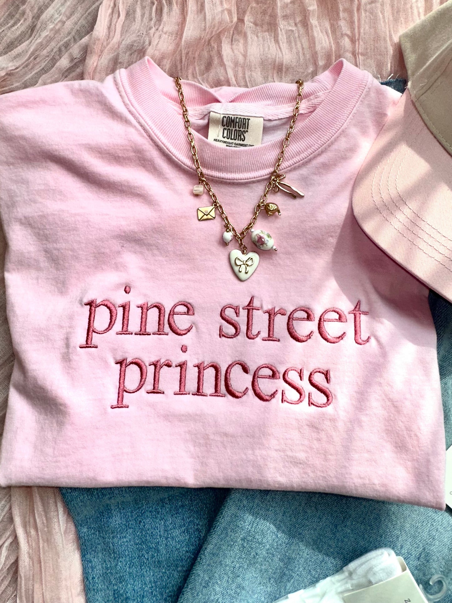Pine Street Princess Embroidered Tee