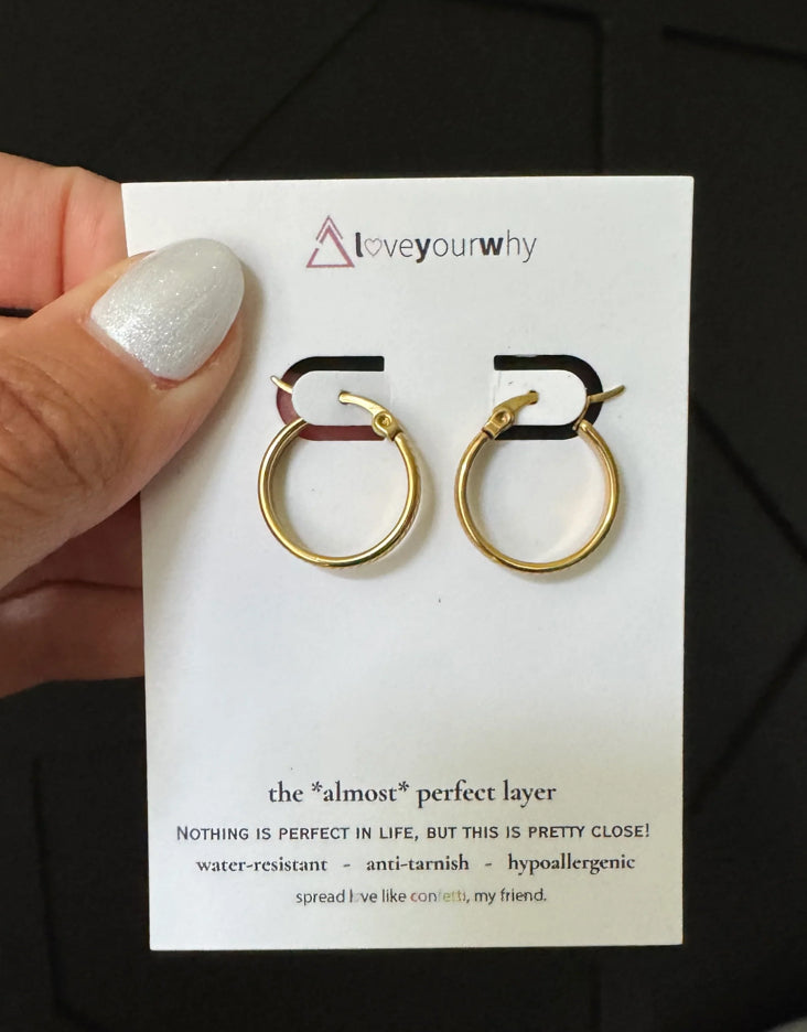 Perfect Simple Gold Hoop Earrings