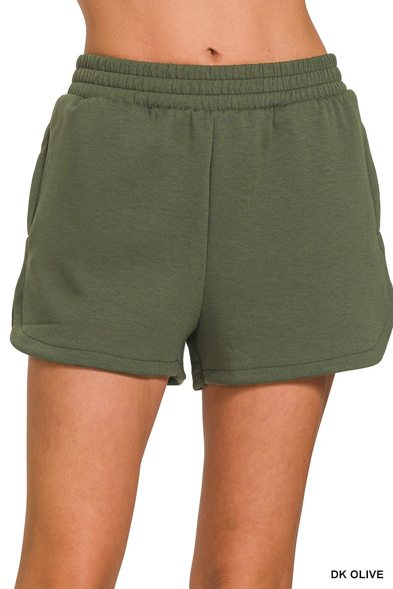 Scuba Elastic Dolphin Shorts - Various Colors