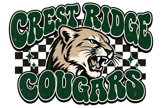 Crest Ridge Cougar Retro Design
