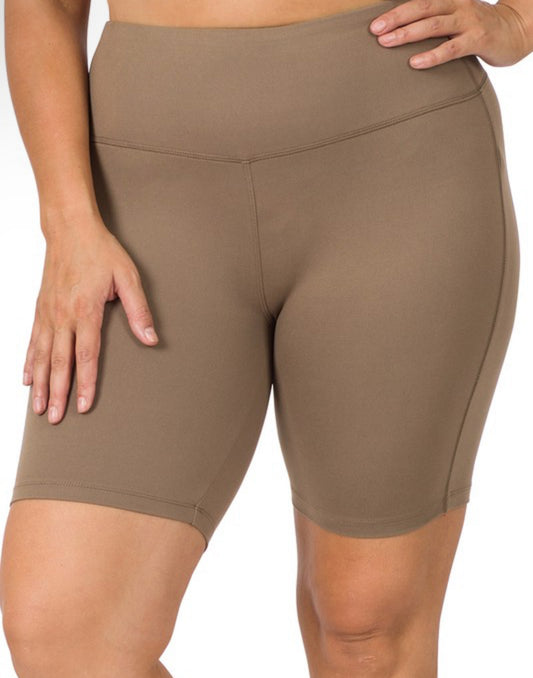 Buttery Soft Biker Shorts with Wide Waistband