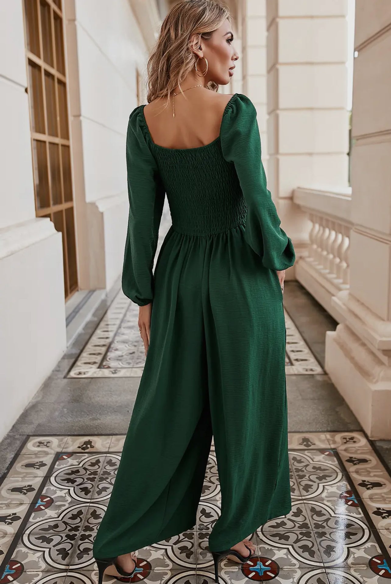 Green Wide Leg Jumpsuit