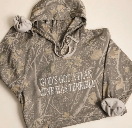 Camo God’s Plan Hoodie Sweatshirt