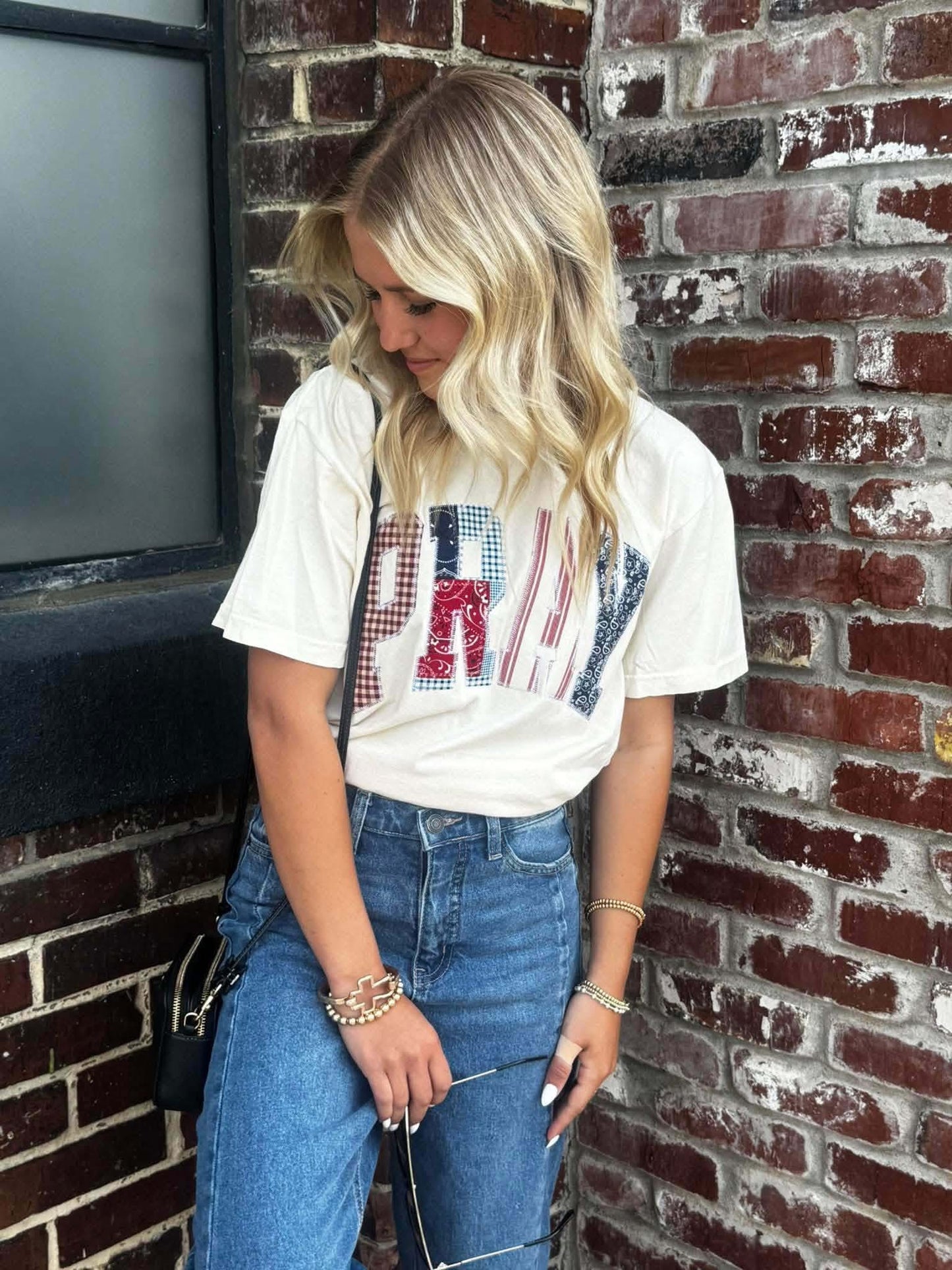 PRAY Patchwork Comfort Colors Tee
