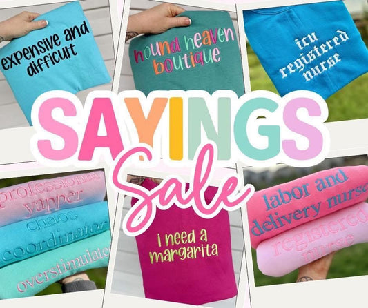 PREORDER CLOSED Design Your Own Embroidered Graphic Tops