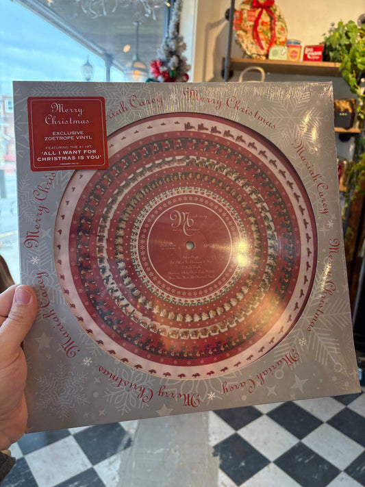 Merry Christmas 30th Anniversary - Mariah Carey Zoetrope LP Vinyl Record