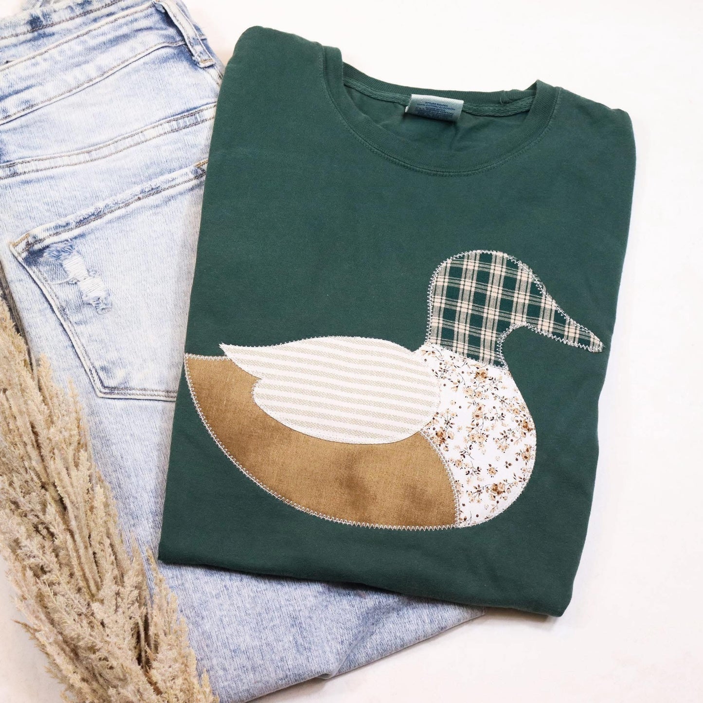 Embroidered Mallard Duck Sweatshirt or Tee