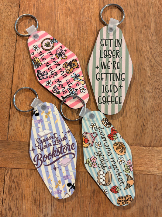 Motel Style Keychain | Various Designs