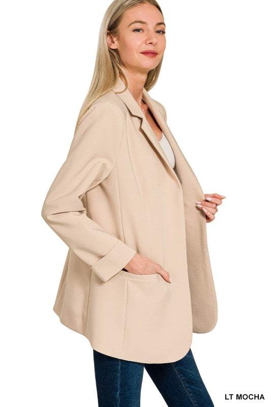 Classic Open Blazer - Long Sleeve