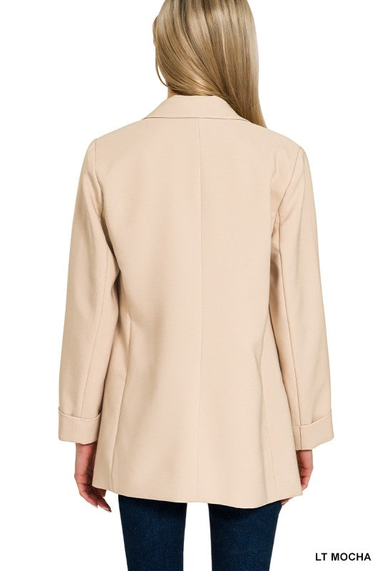 Classic Open Blazer - Long Sleeve