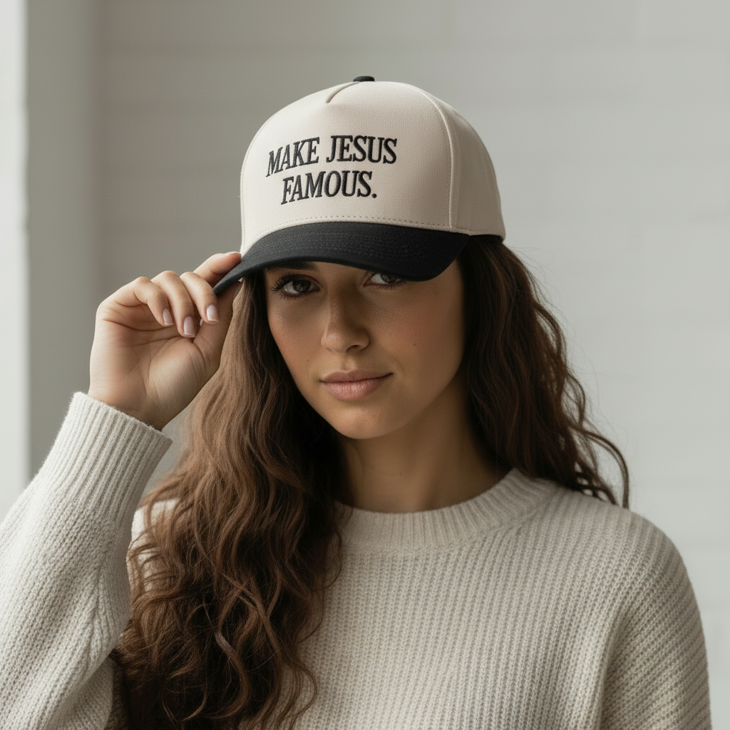 Make Jesus Famous Embroidered Hat
