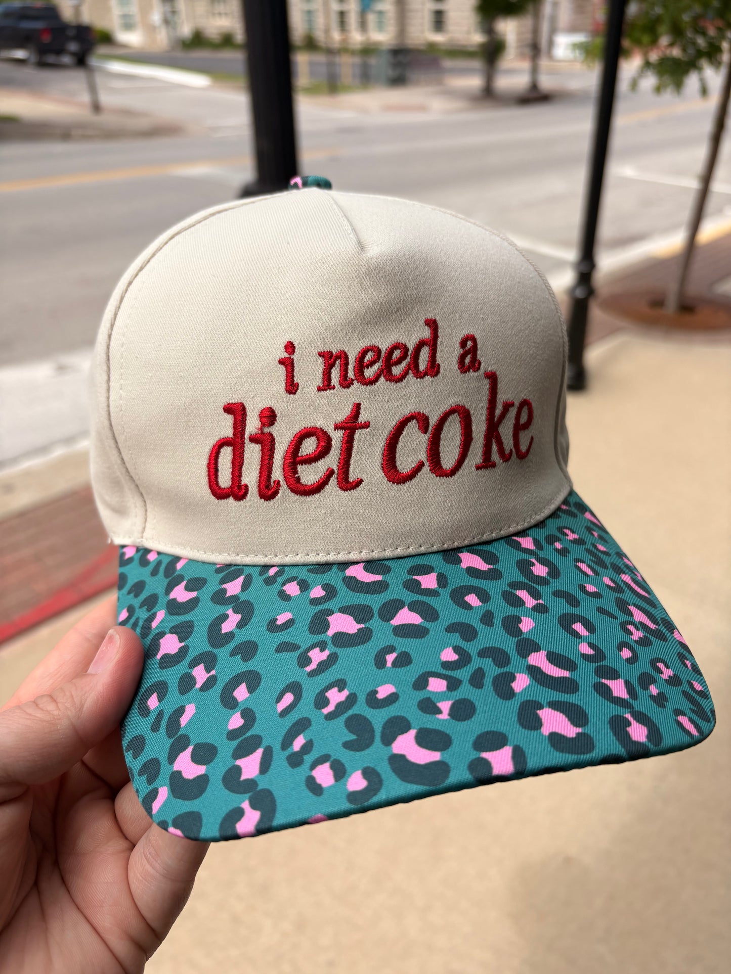 I Need A Diet Coke Embroidered Hat