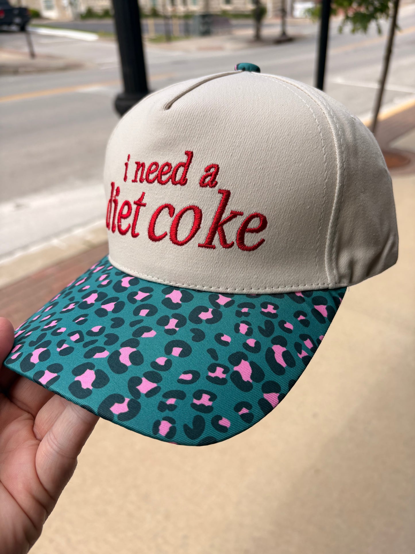 I Need A Diet Coke Embroidered Hat