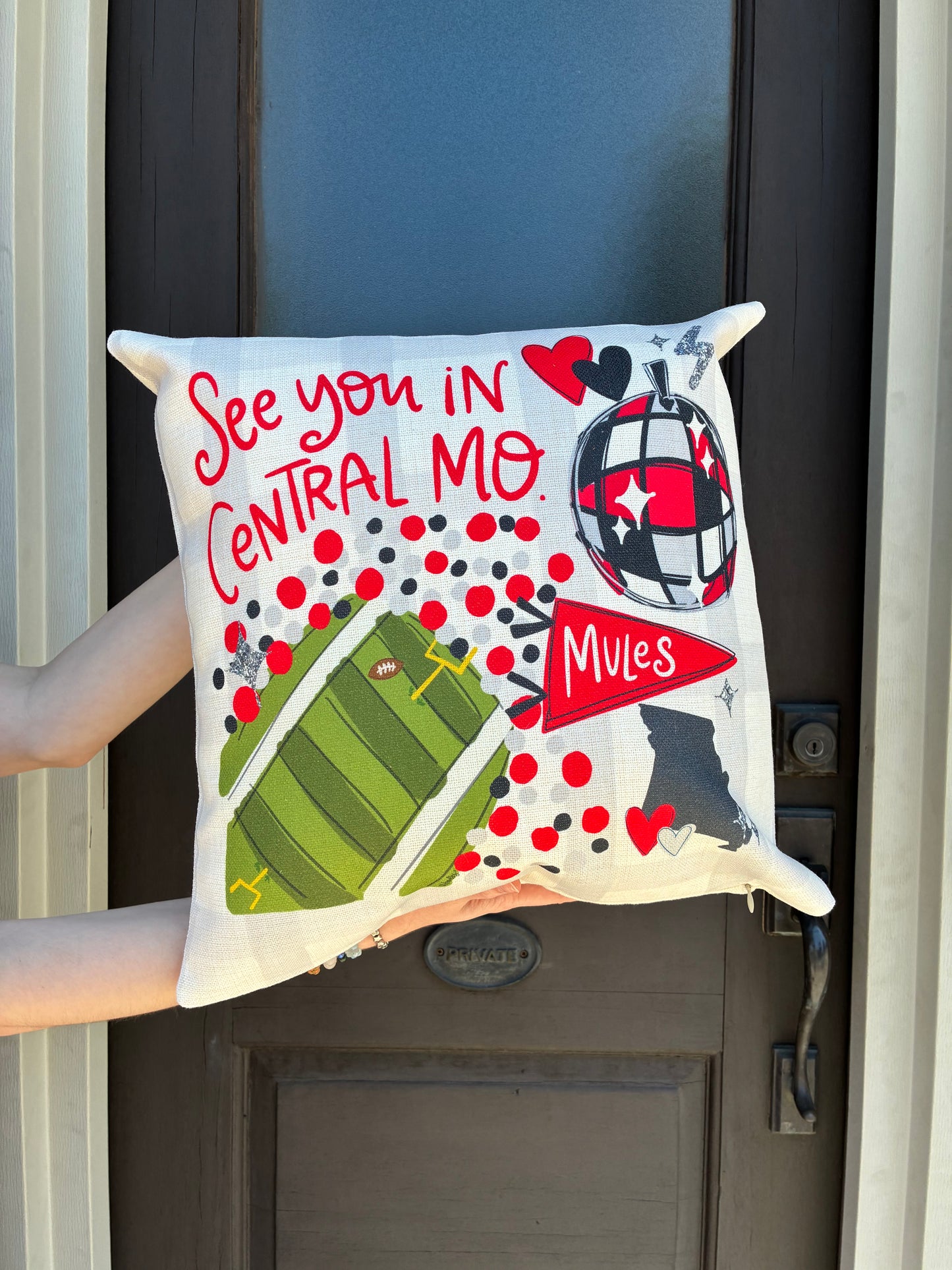 See You In Central Missouri | UCM College Pillow