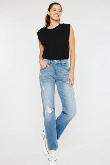 Kan Can 4008 High Rise Medium Wash Jeans