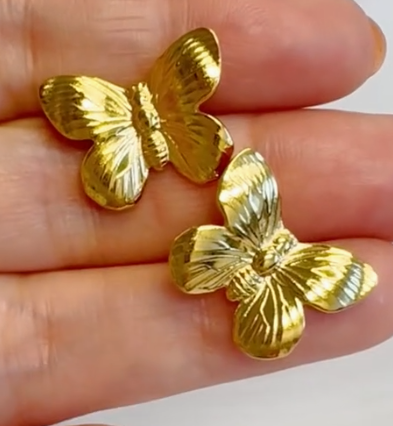 Vintage Inspired Butterfly Earrings