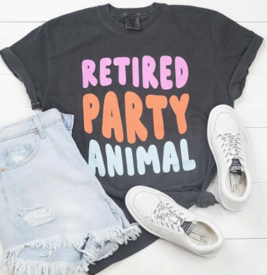 Retired Party Animal Graphic Tee