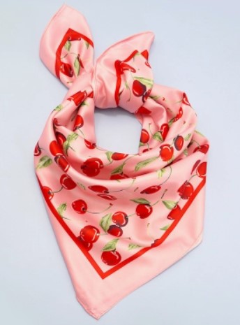 Silk Feel Patterned Bandana Wild Rag Scarf