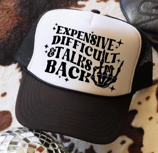 Talks Back Trucker Hat