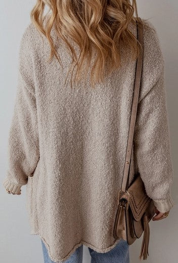 Oversized Collared Cardigan