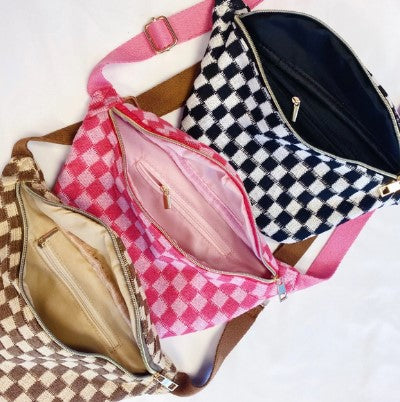 Checkered Crossbody Bag