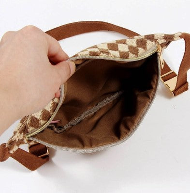 Checkered Crossbody Bag