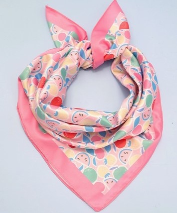 Silk Feel Patterned Bandana Wild Rag Scarf