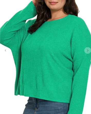 Ribbed Dolman Sleeve