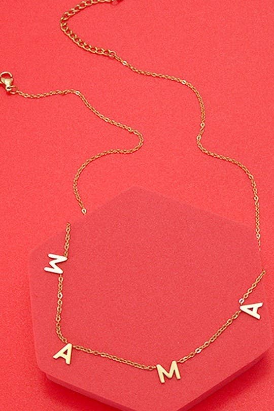 MAMA Dainty Chain Necklace | 18K Plated SS