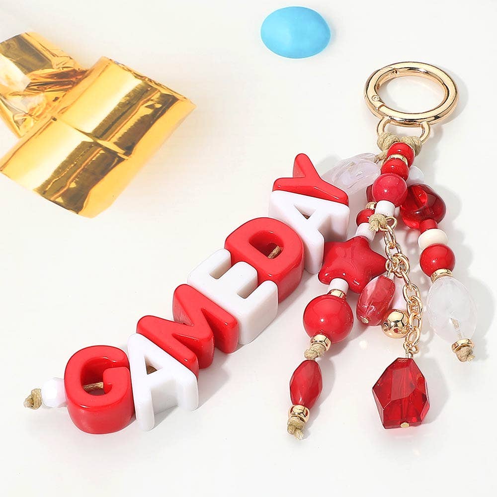 GAMEDAY Star Beads Beaded Drop Keychain Bag Charm