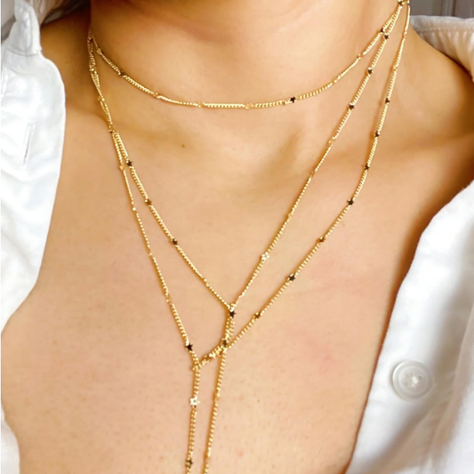 Starry Chain Necklace, Gold