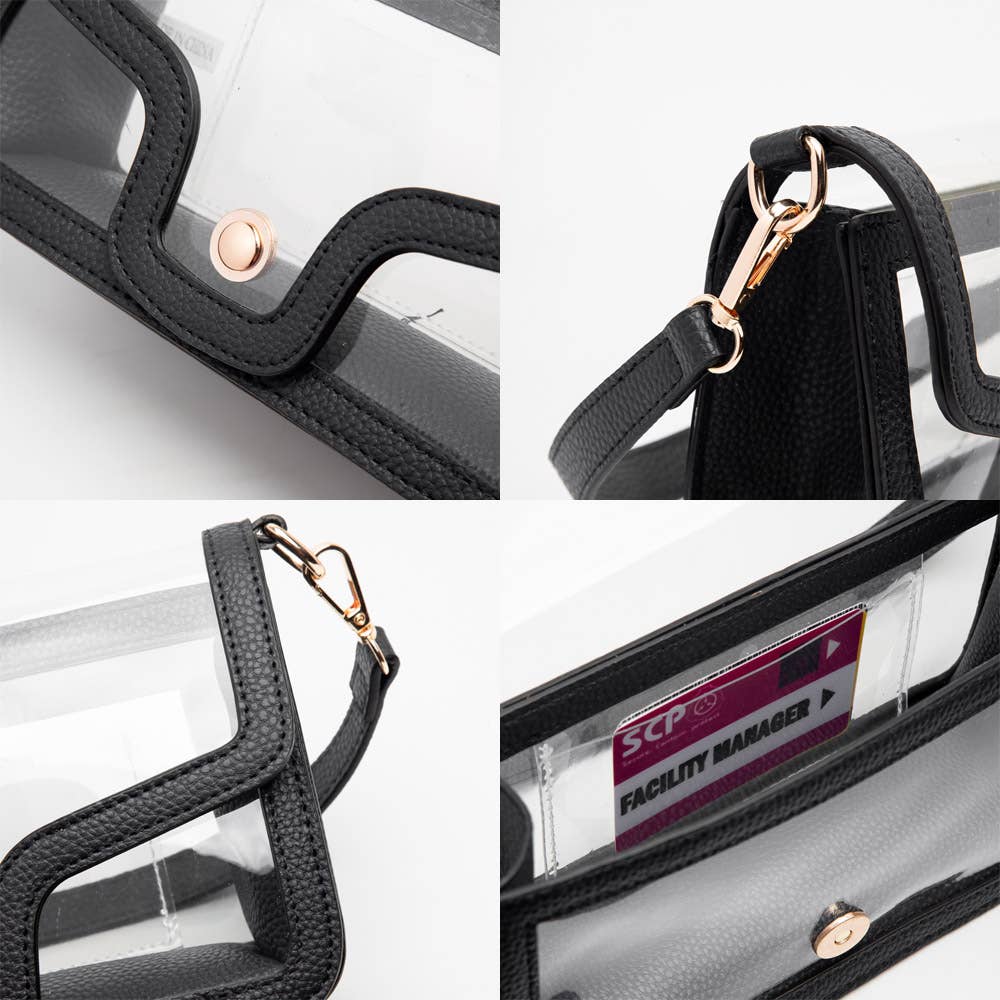 Clear Stadium Rectangle Shoulder Bag